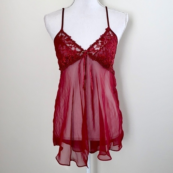 Vintage Cinema Etoile Chiffon Flyaway Babydoll - Picture 3 of 6